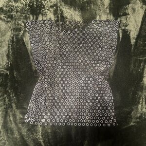 Dazzling Silver Embellished Women's Blouse